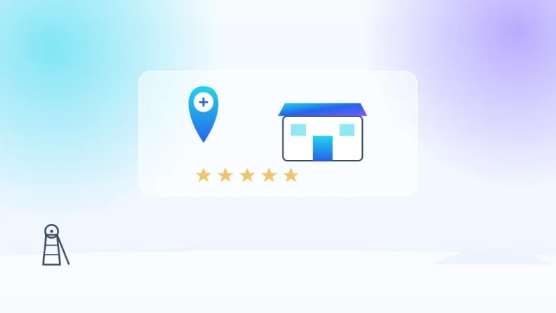 Fiche Google Business Profile à Lens : épingle de localisation, vitrine et étoiles d'avis